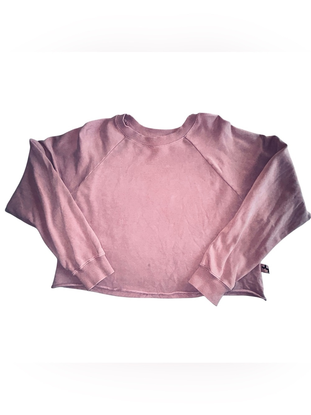 JoyLab Rose Pink Cropped Crewneck Sweatshirt